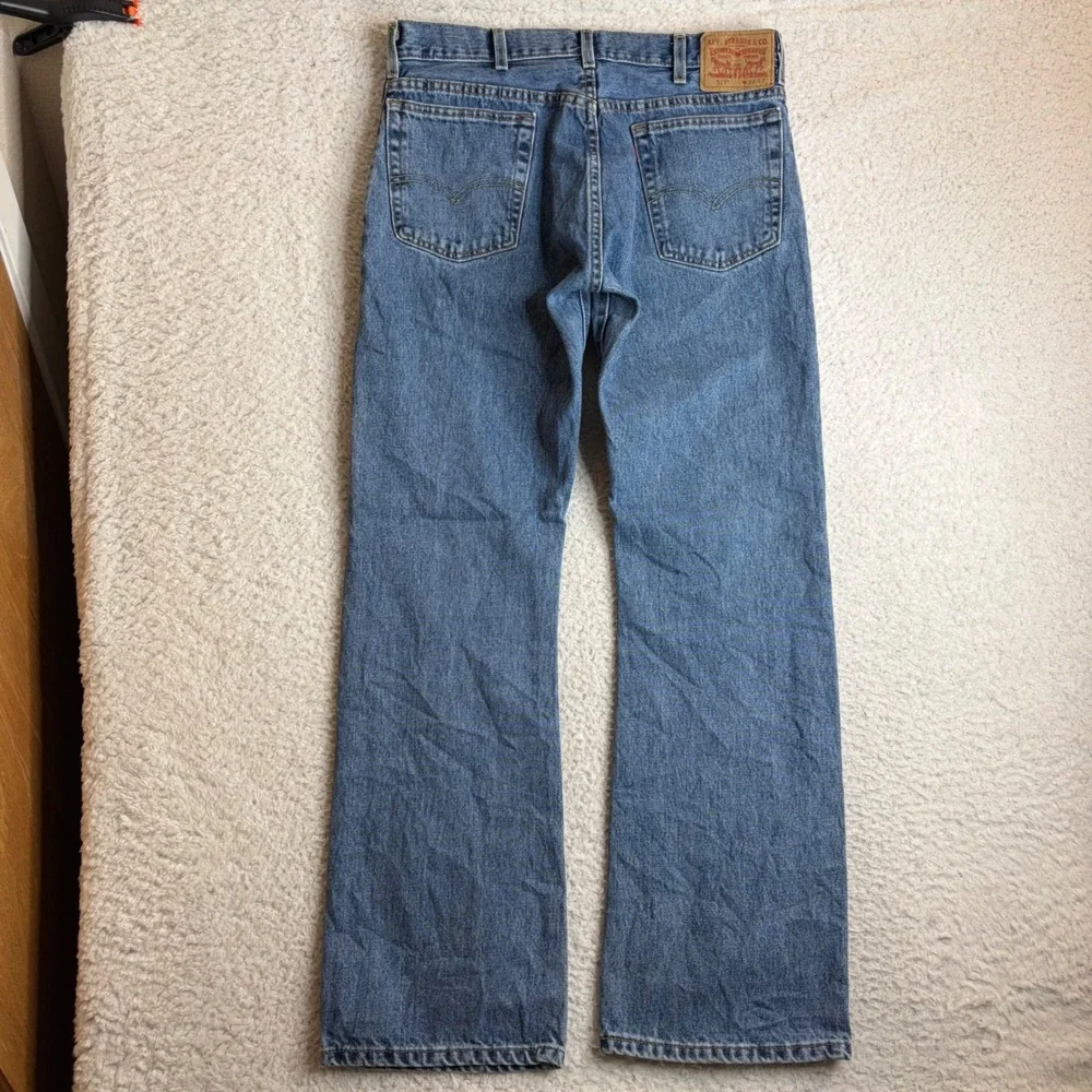 Levis 517 Mens Bootcut Jeans Medium Wash Denim Blue 34x32 (33x32) 100% Cotton